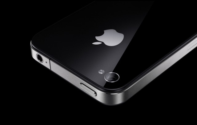 Side view of an Apple iPhone 4