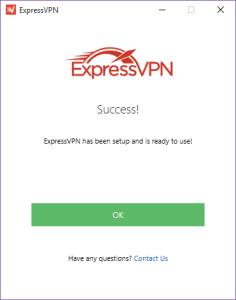 ExpressVPN Software Connected to New York