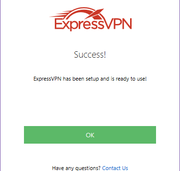 ExpressVPN Software Connected to New York