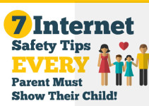 Infographic on Internet safety tips for kids