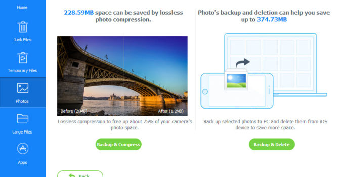 Screenshot: iMyfone Umate Review - Photo Backup and Compress