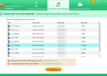 Tenorshare iPhone Data Recovery iTunes Backup Files