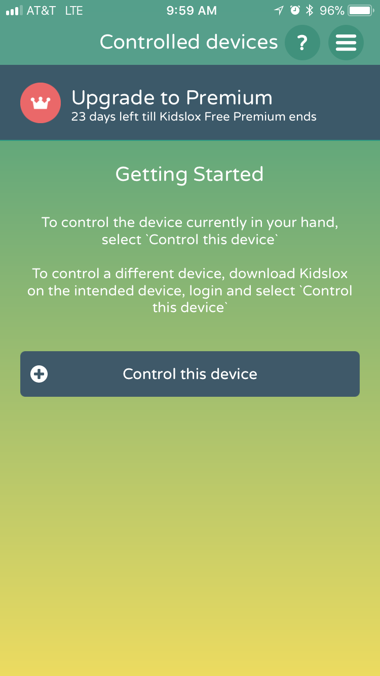 Kidslox Parental Control App Control This Device