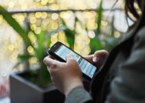 Woman using cell phone