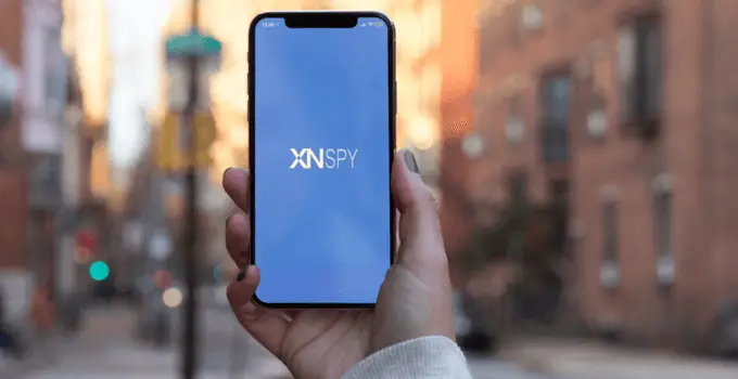 Xnspy logo on mobile phone