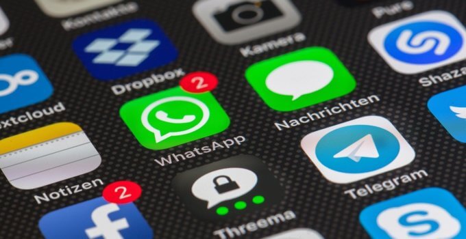 WhatsApp app on iPhone