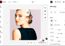 Working in Adobe Spark Online Photoshop editor software