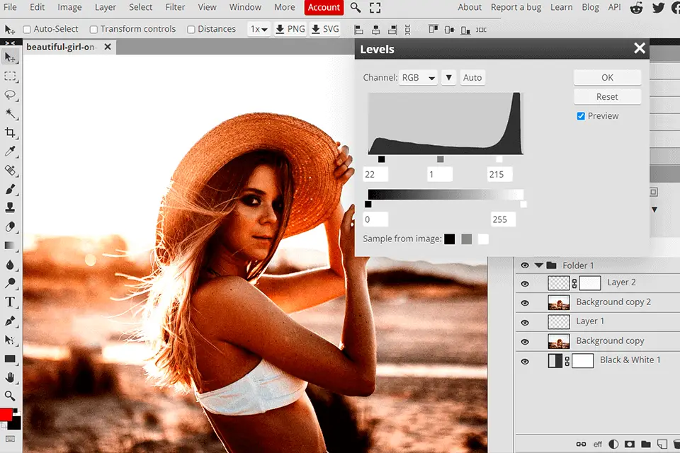The Sharpen Image Online Tool is one of the best online Photoshop alternative that worth to try