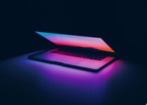 slight open aesthetic laptop