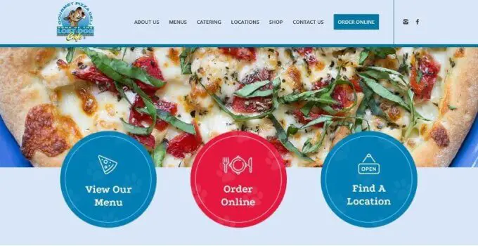 pizza order menu website