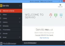 Serviio DLNA Server Software user interface
