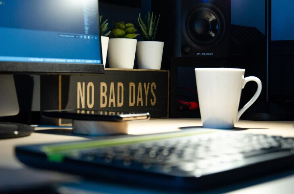 Ideal setup for productivity Productivity app for students - white ceramic mug beside black computer keyboard