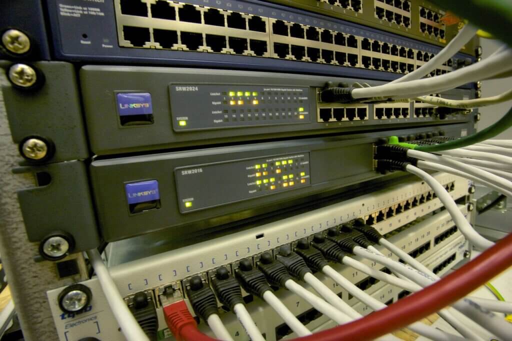 Enterprise-class switches and networking gear.