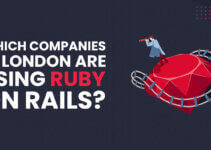 Graphic asks "Which companies in London are using Ruby on Rails?"